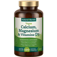 Holland & Barrett Vegan Calcium, Magnesium + Vitamine D3 - 120 tabletten