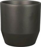 Bela Arte Bloempot - keramiek - mat antraciet - D15.5 x H14.8 cm