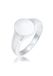KUZZOI - Ring - Heren Zegel Basic Minimaal Robuust Mat in 925 Sterling Zilver