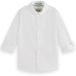 Scotch & Soda Chemise Dobby à manches longues blanc Taille : 14