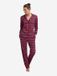 Goldenbay Pyjama Lupine Vrouwen XL Bordo Geruit Lange mouw Katoen