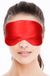 Merkloos / Sans marque Bellatio design 2x luxe slaapmasker/reismasker met zachte vulling, rood, effen, synthetisch, handwas, voor volwassenen