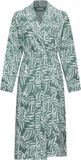 Pastunette Badjas Nordic Leaf Badstof Groen Maat XL