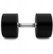 HMS Abisal Dumbbell HMS HPC 42.5 kg Polyurethaan met Gekartelde Grip - Zwart