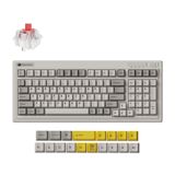 Keychron R5-M1 QMK Wireless Mechanical Keyboard (Grey, US Layout (QWERTY), Super Red, 96%, RGB, Cherry PBT, Hot Swap, 2.4 GHz / Bluetooth 5.3 / USB-C)