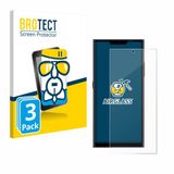 BROTECT Screenprotector 3 Stuks voor Jolla Phone Beschermglas Transparant