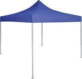 Prolenta Maison Exclusive Professionele Partytent Inklapbaar 2x2 Meter Staal Blauw