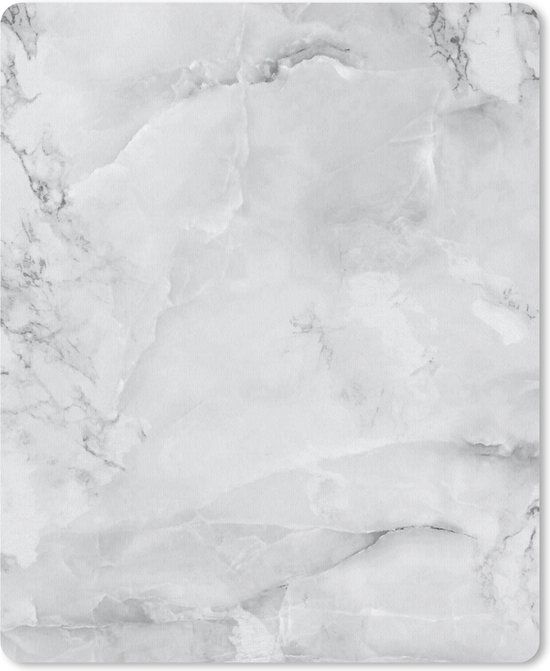 MousePadParadise Marble Mouse Pad - 30x40cm - White/Grey