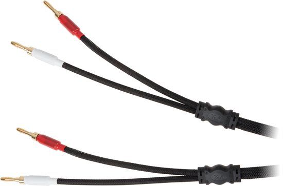 Luidsprekerkabel Krüger&Matz Luidsprekerring - 3m - Banaan Connectoren - Koper Bekabeling