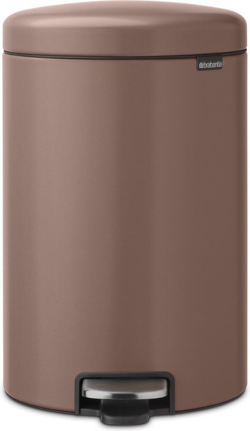 Brabantia NewIcon Prullenbak - 20 liter - Satin Taupe