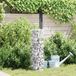 Prolenta Maison Exclusive Gabionen waterkraan, set van 4 stuks, zilver, 25 x 25 x 100 cm