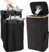 Shenzhen Haorui Industrial Technology Co., Ltd. Poubelle de recyclage avec trou - Poubelle de cuisine - 105 l - noir - pliable