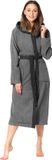 Sweat à capuche femme - Éponge - Gris foncé/Noir - M