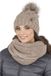 Vivisence Dames Wintermuts En Colsjaal Set - Beige