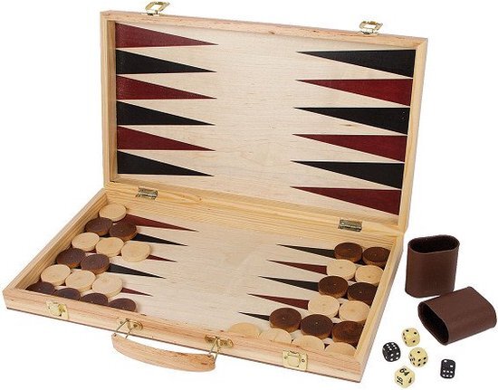 Small foot company Small foot Schaakspel en backgammon koffer 52 x 45 x 3 cm