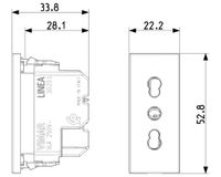 Vimar 30203.C, 1 module(s), P17, P11, Beige, IP20