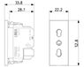 Vimar 30203.C, 1 module(s), P17, P11, Beige, IP20