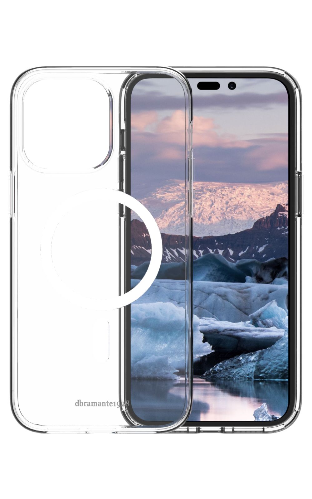 dbramante1928 Iceland Pro iPhone 14 Pro Max Case - Transparent - Recycled Plastic - MagSafe Compatible