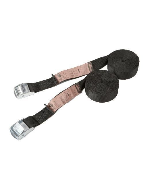 Sjorband 25mm. gesp zwart 2.5m eindloos SET 2st.