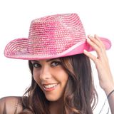 Chaks - Cowboyhoed met strasssteentjes voor carnaval en festivals | Rodeohoed voor vrijgezellenfeest en themafeest, westernaccessoire met strassversiering
