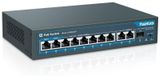 Merkloos Netwerkswitch - PoE - 11 poorten - 120 W - Metaal - Plug and play