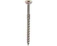 Woodies Ultimate Spaanplaatschroef 8x120mm Platkop Geel Verzinkt Torx T40 (50 stuks)