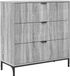 vidaXL Dressoir Grijs Sonoma 79,5 x 33 x 82 cm Bewerkt Hout