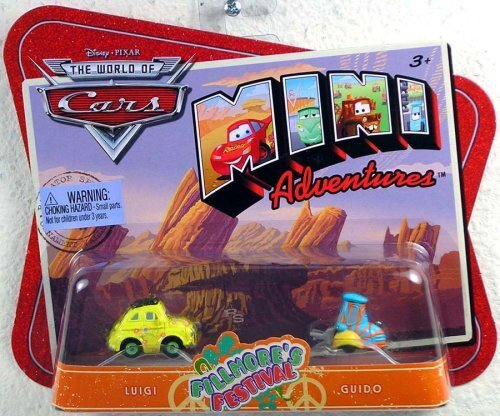 Disney Pixar Cars Mini Adventures Fillmore's Festival Luigi & Guido Car Set