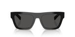 Prada PR C03S Lunettes de soleil homme noir géométrique gris 54mm
