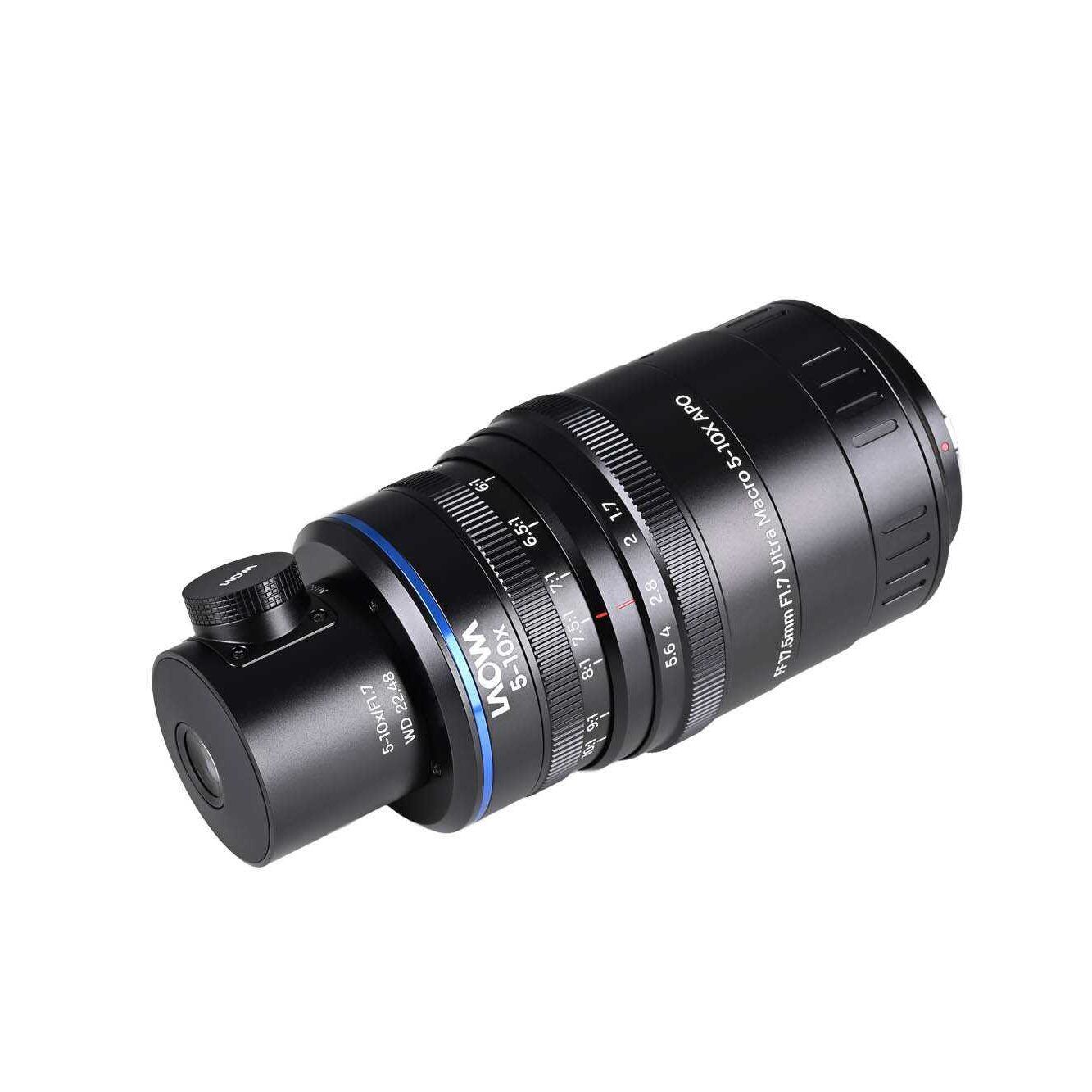 Laowa Aksen 17.5mm f/1.7 5-10x Ultra Macro APO (Coax Illum) MFT-mount objectief