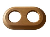 Dubbel inbouwframe lichte houtkleur