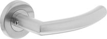 Intersteel Deurkruk Half Rond 90° - Rond Rozet - RVS Geborsteld
