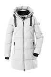 G.I.G.A. DX dames Gewatteerde parka/functionele parka met capuchon GW 56 WMN QLTD PRK, gebrochenes weiss, 38, 43526-000