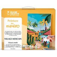 GRAINE CREATIVE Graine Créative Schilderen op nummer Mexicaans dorp 30 x 40 cm