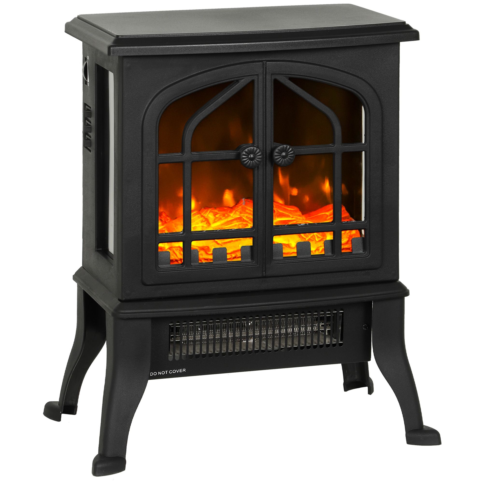other Homcom Elektrische Haard 900/1800W 3D Vlameffect Zwart