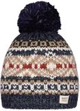 Barts Kinderhoed Everart Marine Blauw Gestreept Polyester Beanie 55 cm