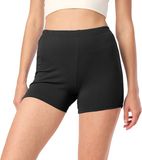 Merry Style Dames Leggings - Sport - Vrijetijdsbroek - Hotpants - Shorts - Boxershorts - Kort - Katoen - Zwart - S