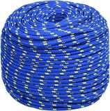 vidaXL Multifunctioneel touw 6 mm 50 m Blauw PP
