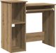 Syfax Artisanaal Eiken Bureau met schappen 84x40x78 cm