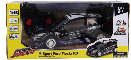 Kool Speed Ford Fiesta RS WRC Radiografisch bestuurbare auto 1:16 Blauw