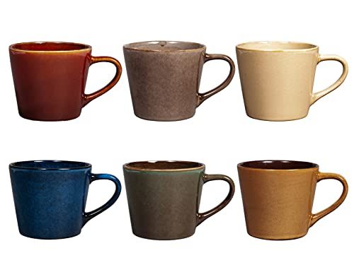 H set 6 tazze jumbo tierra assortite cc460