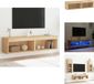 vidaXL Tv-meubels met LED-verlichting, 2 stuks, 60x30x30 cm, Sonoma eiken