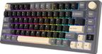 Royal Kludge RKM75 - Mechanisch Gaming Toetsenbord - Draadloos - Met Display - RGB - Silver Switches