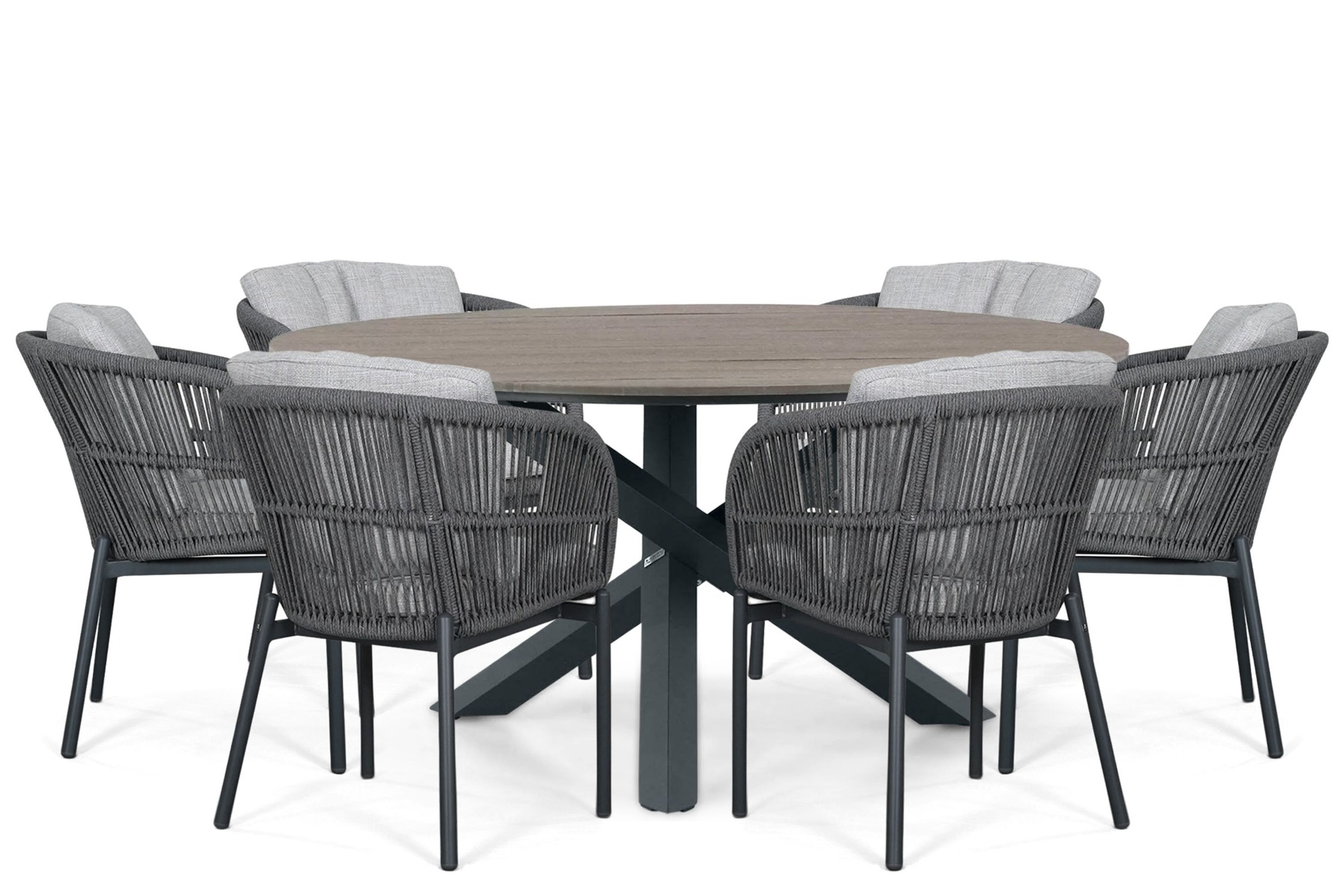 Lifestyle Garden Furniture Lifestyle Lifestyle Monaco/Ancona 150 cm dining tuinset 7-delig