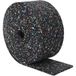Rouleau de granulés de caoutchouc noir 1000 x 12 x 0,3 cm