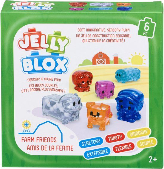 Goliath Jelly Blox - Farm Friends - 6 Karakters - Bouwblokken