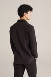 WE Fashion Chemise homme coupe droite marron foncé