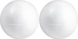 Rayher hobby materialen 2x Stuks hobby/DIY holle piepschuim bal/bol 25 cm 2 halve schalen