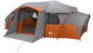 vidaXL Tente familiale avec housse de pluie imperméable 10 personnes Gris et Orange