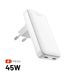 Fixed FIXCG45S-2CD-WH Chargeur rapide 45W USB-C Blanc